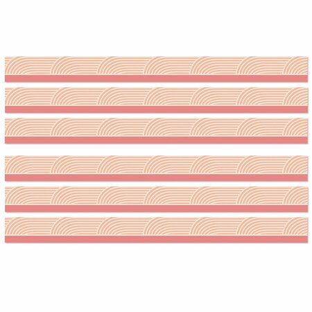 Carson Dellosa True to You Coral Wave Straight Bulletin Board Borders, 72PK 108524